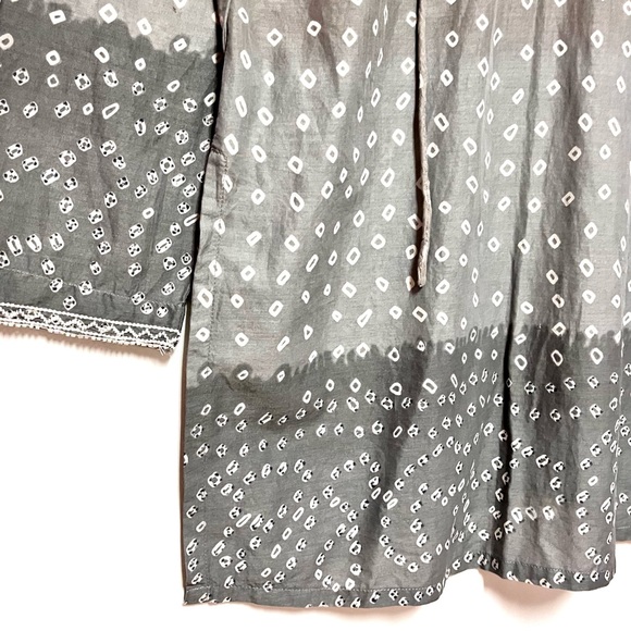 Antonio Melani Embroidered Ombré Tunic Dress/Swim Cover Cotton Size Small - Picture 4 of 14